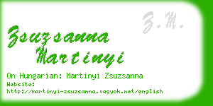 zsuzsanna martinyi business card